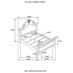 Cambridge Brown Queen Bed - MyWaynesHome #