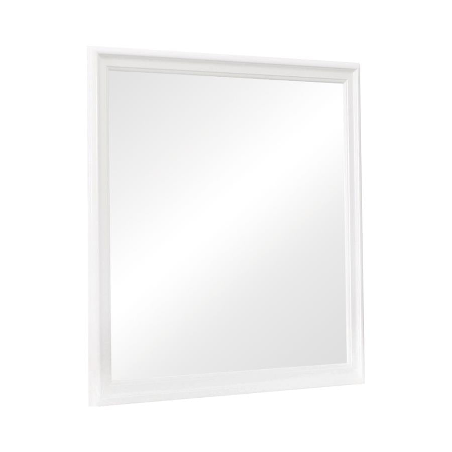 Louis Philippe White Dresser Mirror - MyWaynesHome #