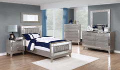 Leighton Silver Twin Bed - MyWaynesHome #