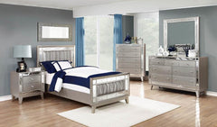 Leighton Silver Twin Bed - MyWaynesHome #