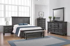 Franco Grey Eastern King Bed 5 Pc Set - MyWaynesHome #