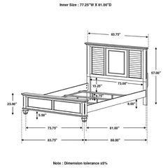 Franco Grey Eastern King Bed - MyWaynesHome #