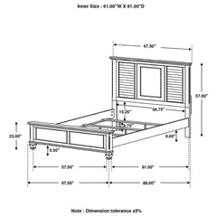 Franco Grey Queen Bed - MyWaynesHome #
