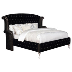 Deanna Black Eastern King Bed - MyWaynesHome #