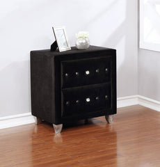 Deanna Black Nightstand - MyWaynesHome #