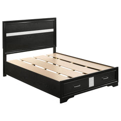Miranda Black Full Storage Bed - MyWaynesHome #