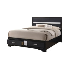 Miranda Black California King Storage Bed - MyWaynesHome #