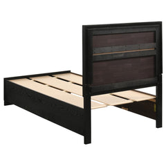 Miranda Black Twin Bed 5 Pc Set - MyWaynesHome #