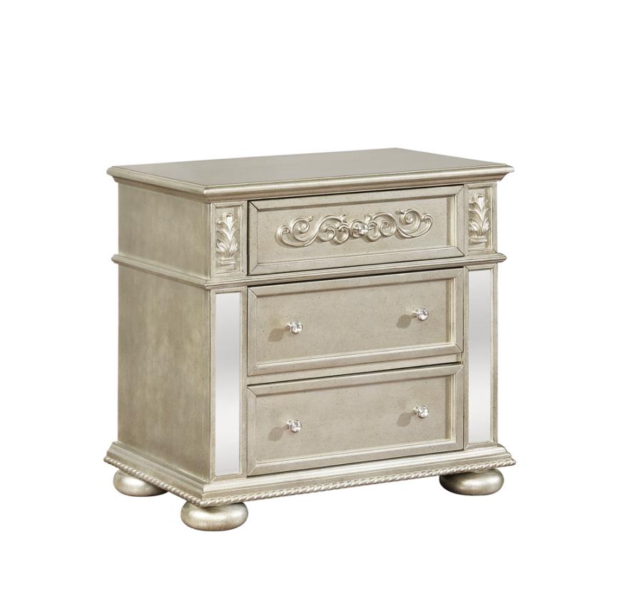 Heidi Silver Nightstand - MyWaynesHome #