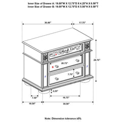 Heidi Silver Nightstand - MyWaynesHome #