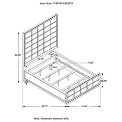 Durango Grey California King Bed - MyWaynesHome #