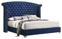 Melody Blue Queen Bed 5 Pc Set - MyWaynesHome #