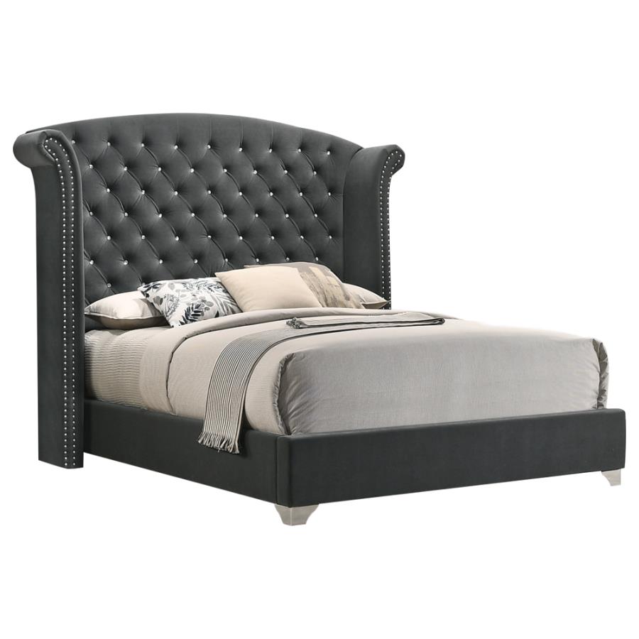 Melody Grey Eastern King Bed - MyWaynesHome #