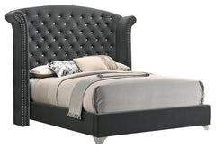 Melody Grey Queen Bed 5 Pc Set - MyWaynesHome #