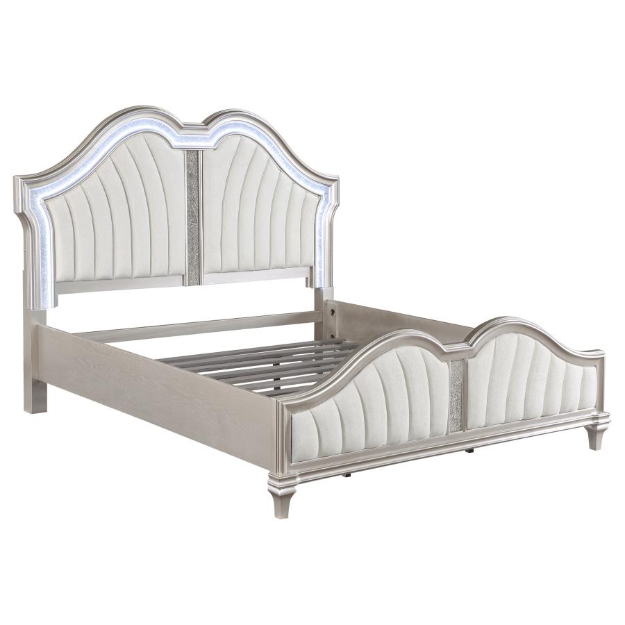 Evangeline Silver Queen Bed - MyWaynesHome #