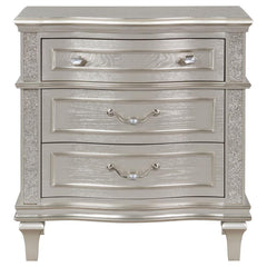 Evangeline Silver Nightstand - MyWaynesHome #