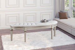 Evangeline Silver Bench - MyWaynesHome #