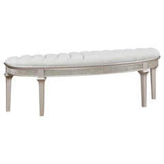 Evangeline Silver Bench - MyWaynesHome #