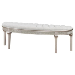 Evangeline Silver Bench - MyWaynesHome #