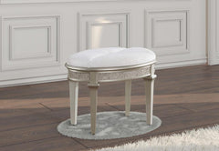 Evangeline Ivory Vanity Stool - MyWaynesHome #