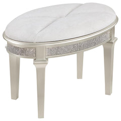 Evangeline Ivory Vanity Stool - MyWaynesHome #
