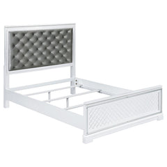 Eleanor White California King Bed 5 Pc Set - MyWaynesHome #