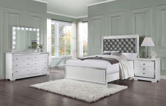 Eleanor White Queen Bed 4 Pc Set - MyWaynesHome #