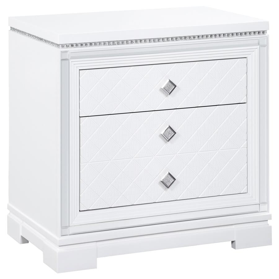 Eleanor White Nightstand - MyWaynesHome #