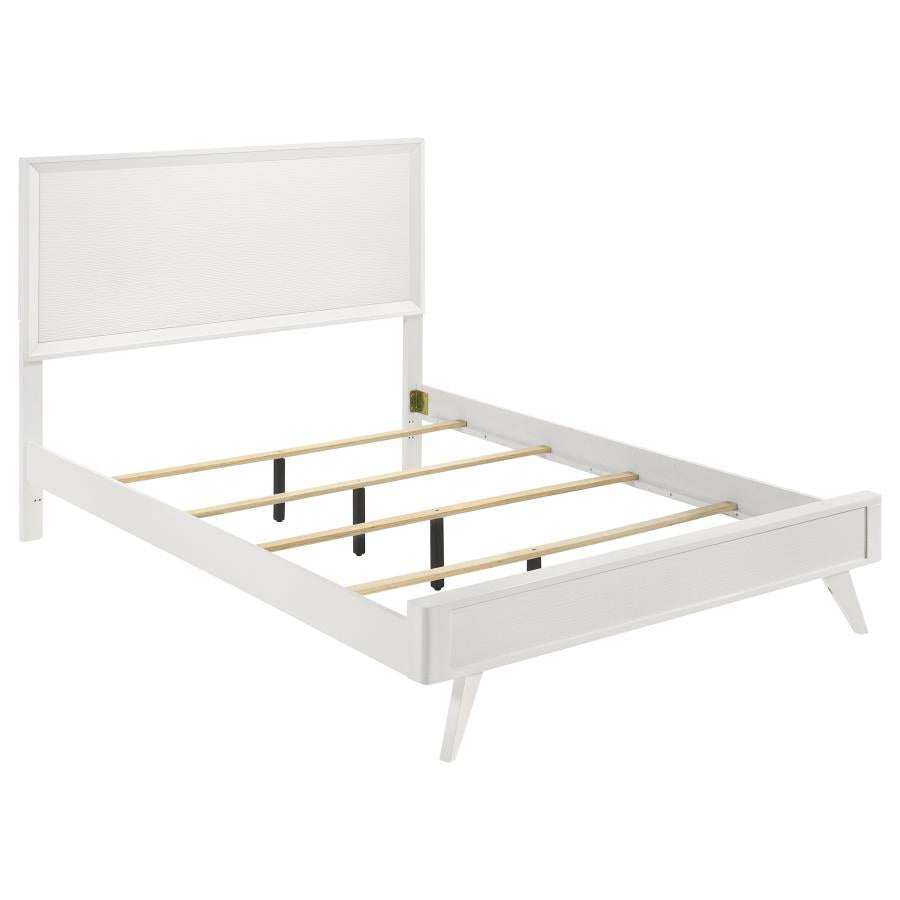 Janelle White California King Bed - MyWaynesHome #