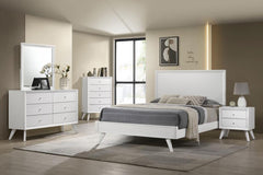 Janelle White Queen Bed 5 Pc Set - MyWaynesHome #
