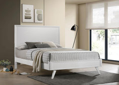 Janelle White Queen Bed - MyWaynesHome #