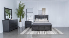 Lorenzo Grey Queen Bed 4 Pc Set - MyWaynesHome #