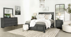 Lorenzo Grey Eastern King Bed 4 Pc Set - MyWaynesHome #