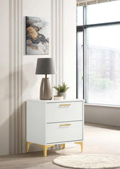 Kendall White Nightstand - MyWaynesHome #