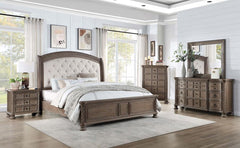 Emmett Brown Queen Bed 5 Pc Set - MyWaynesHome #