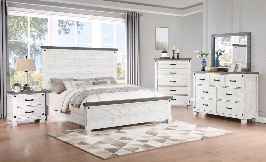 Lilith Grey Eastern King Bed 5 Pc Set - MyWaynesHome #