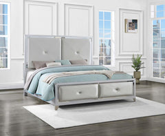 Larue Silver Queen Bed - MyWaynesHome #
