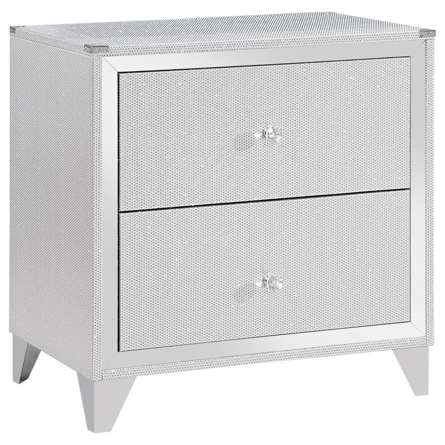 Larue Silver Nightstand - MyWaynesHome #