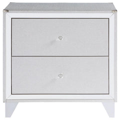 Larue Silver Nightstand - MyWaynesHome #