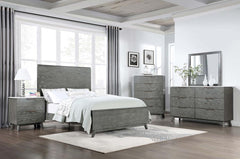 Nathan Grey Eastern King Bed 5 Pc Set - MyWaynesHome #