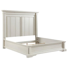 Evelyn White Eastern King Bed - MyWaynesHome #
