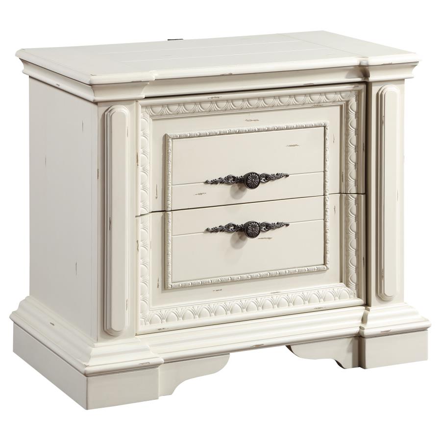 Evelyn White Nightstand - MyWaynesHome #