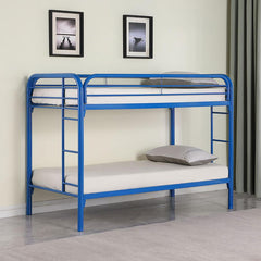 Morgan Blue Twin / Twin Bunk Bed - MyWaynesHome #