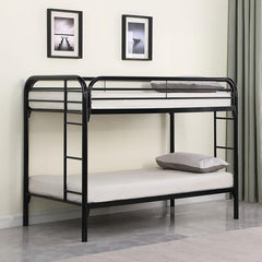 Morgan Black Twin / Twin Bunk Bed - MyWaynesHome #