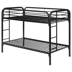 Morgan Black Twin / Twin Bunk Bed - MyWaynesHome #