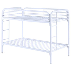 Morgan White Twin / Twin Bunk Bed - MyWaynesHome #