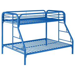 Morgan Blue Twin / Full Bunk Bed - MyWaynesHome #