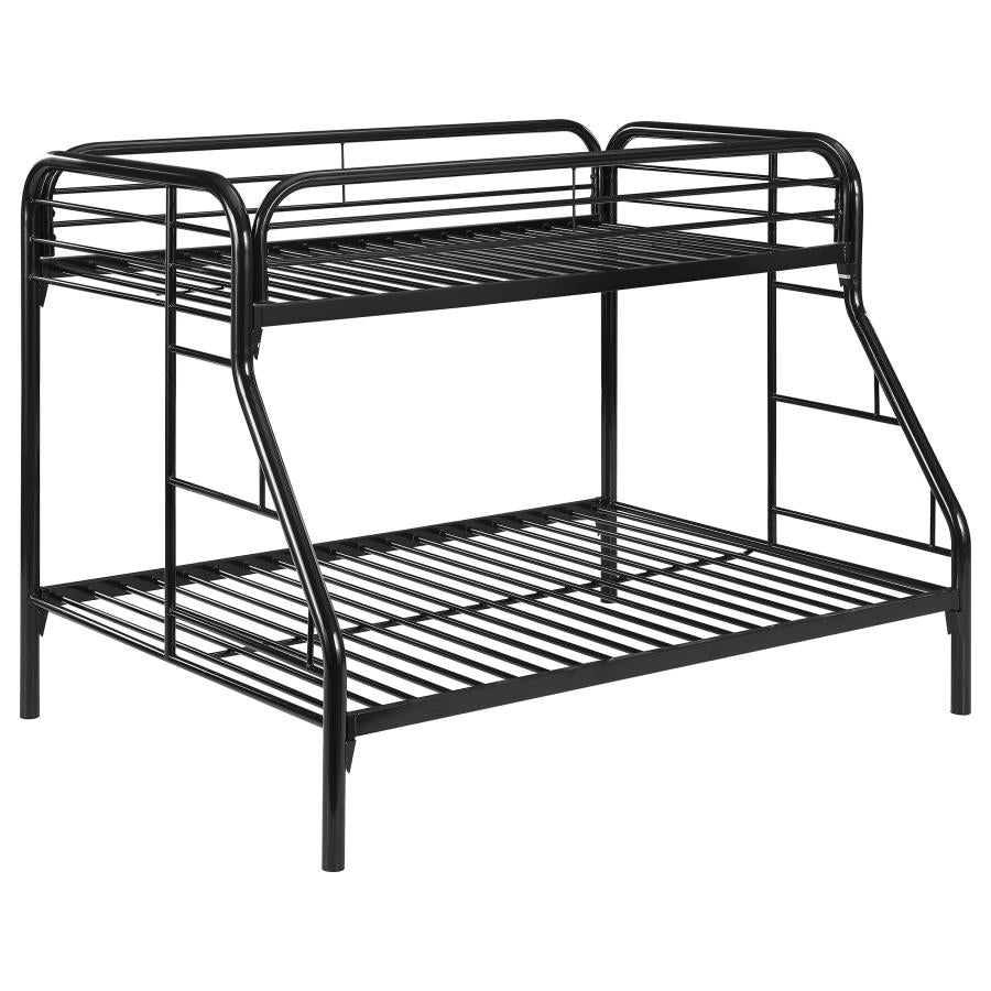 Morgan Black Twin / Full Bunk Bed - MyWaynesHome #