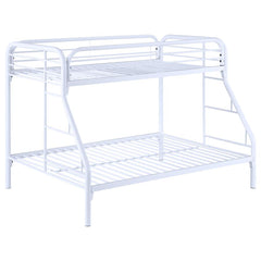 Morgan White Twin / Full Bunk Bed - MyWaynesHome #