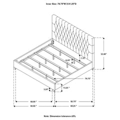 Chloe Beige Eastern King Bed - MyWaynesHome #